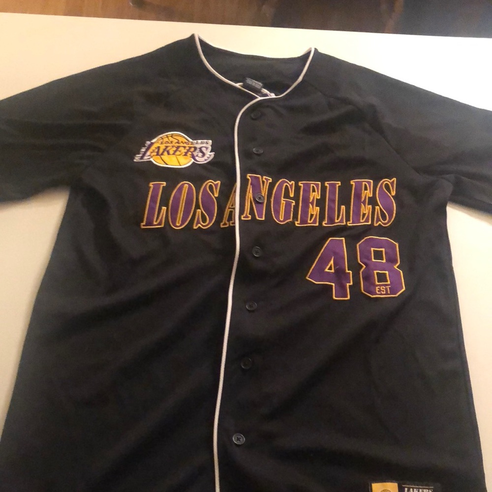 Los Angeles lakers baseball style jersey